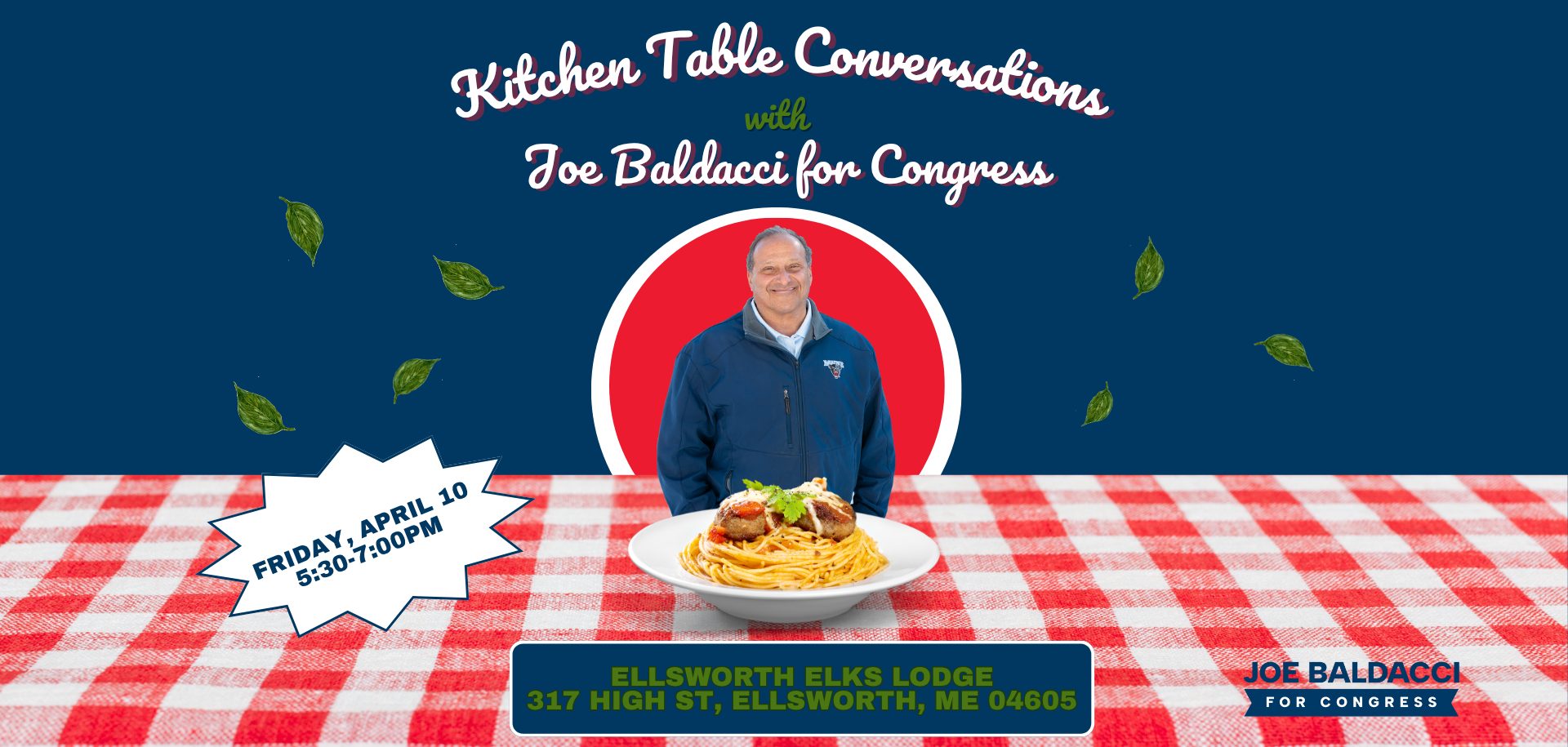 Joe Baldacci for Congress Kitchen Table